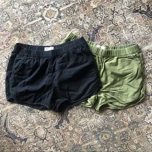 Two Pairs of Madewell Pull-on Shorts